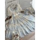 Miss Point Point Garden Embroidered Tiered One Piece(Reservation/3 Colours/Full Payment Without Shipping)